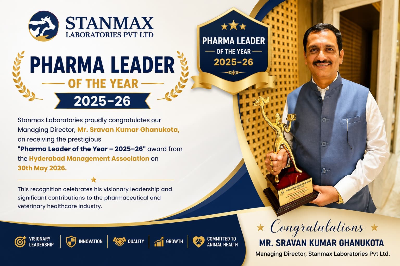 Pharma Leader of the Year 2025–26